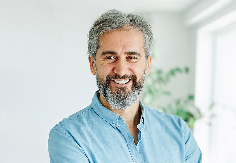 man smiling after visiting Hopewell dental office Hopewell Family Dentistry